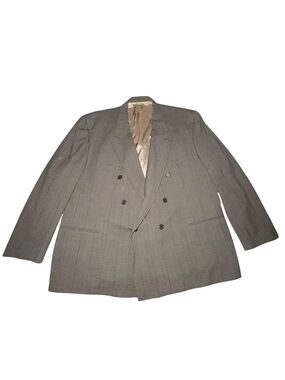 Vintage Givenchy Monsieur Double Breasted Wool Blazer Sport Coat UNION MADE